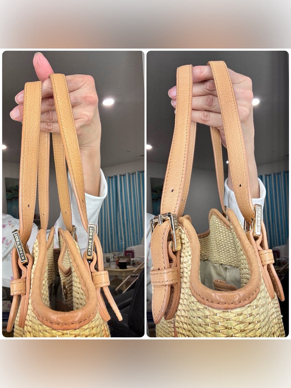 Tory Burch Raffia Straw Tote - Picture 11 of 14